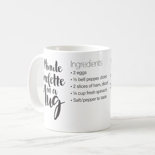 3 Minuten Omelet in einer Tasse Rezept (Vorderseite Links)