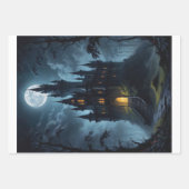 3 mittelalterliche Fantasy-Horror-Schlösser - Geschenkpapier Set (Vorderseite)