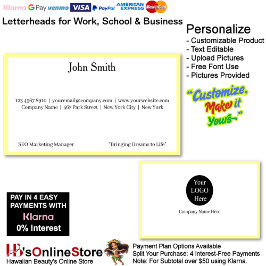 3 Modern Yellow Logo Promote Company Brand Name  Visitenkarte