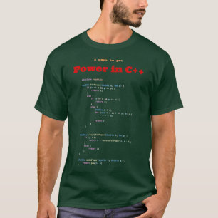 3 Möglichkeiten, Power in der dunklen C-Quellcode- T-Shirt