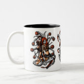 3 Möglichkeits-Kaffee Zweifarbige Tasse (Links)