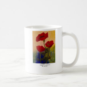 3 Mohnblumen Kaffeetasse