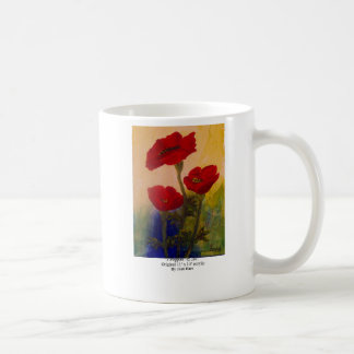 3 Mohnblumen Kaffeetasse