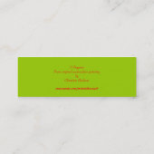 "3 Mohnblumen-" kleines Lesezeichen Mini Visitenkarte (Rückseite)