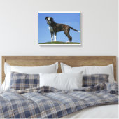 3 Monate alter Boxer Welpe Leinwanddruck (Insitu (Schlafzimmer))