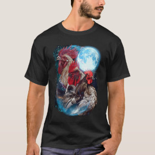 3 Mond Huhn Lustiger Vogel Tierliebhaber Grafik Ar T-Shirt