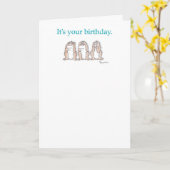 3 MONKEYS KARTE (Gelbe Blume)