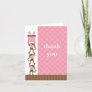 3 Monkeys Note Card Dankeskarte