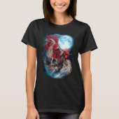 3 Moon Chicken Funny Bird Animal Lovers Graphic Ar T-Shirt (Vorderseite)