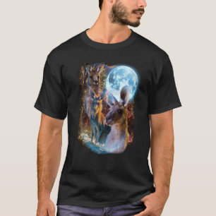 3 Moon Kangaroo Marsupial Wallabies Tierischer Spa T-Shirt