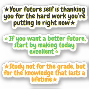 3 Motivierende Zitate für Studenten   Inspirierend Aufkleber