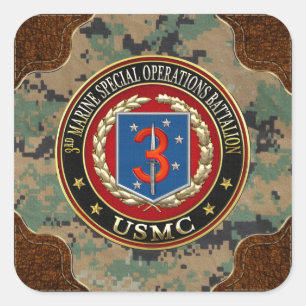 3. MSOB [3D] QUADRATISCHER AUFKLEBER