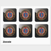 3. MSOB [3D] QUADRATISCHER AUFKLEBER (Blatt)