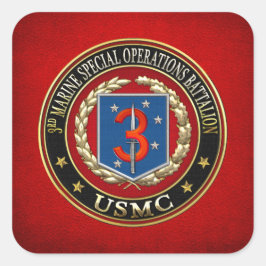 3. MSOB [3D] QUADRATISCHER AUFKLEBER