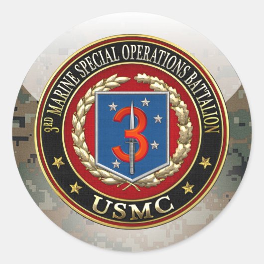 3. MSOB [3D] RUNDER AUFKLEBER (Vorderseite)