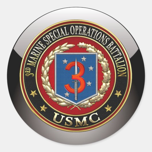 3. MSOB [3D] RUNDER AUFKLEBER (Vorderseite)