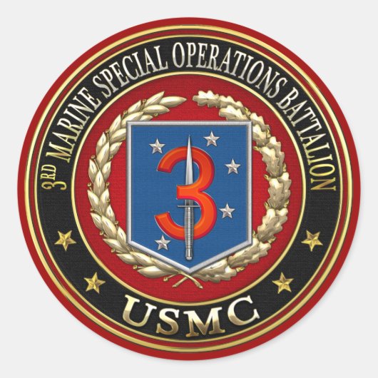 3. MSOB [3D] RUNDER AUFKLEBER (Vorderseite)