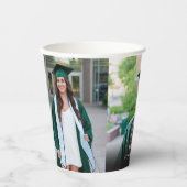 3 Multi-Foto-Abschluss oder Event-Party Pappbecher (Vorderseite)