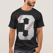 3 Nach oben 3 nach unten Baseball in Dreh-Down-Sof T-Shirt (Vorderseite)
