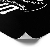 3 Nach oben 3 Nach unten Baseball Poster (Ecke)