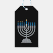 3. Nacht des Hanukkah-Glitzer - Geschenktasten Geschenkanhänger (Vorderseite)