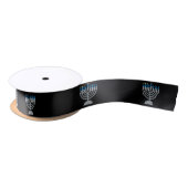 3. Nacht des Hanukkah-Glitzer Satin Ribbon Satinband (Spule)