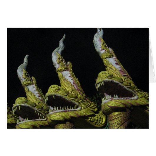 3 Nagas bei Nachtkarte (Vorderseite (Horizontal))