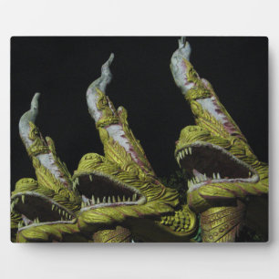 3 Nagas in der Nacht Fotoplatte