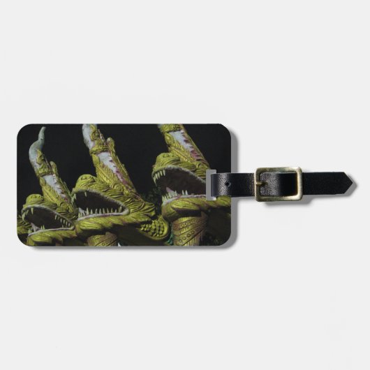 3 Nagas in der Nacht Gepäckanhänger (Vorderseite horizontal)