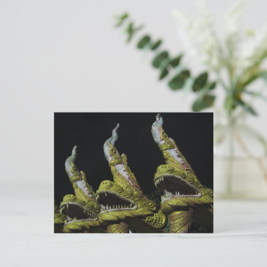 3 Nagas in der Nacht Postkarte (Stehend Vorderseite)