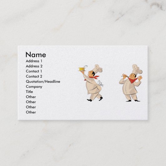 3, Name, Anschrift 1, Anschrift 2, Kontakt 1, Cont Visitenkarte (Vorderseite)