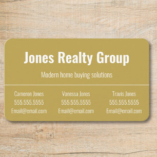 3 Namen QR-Code-Logo   Minimalistische Visitenkart Visitenkarte