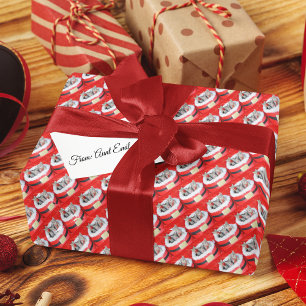 3 Niedliche Kätzchen Kleine Helfer des Weihnachtsm Geschenkpapier