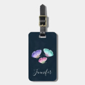 3 Niedliche Pastelfarben Wasserfarbenfrohe Schmett Gepäckanhänger (Vorderseite vertikal)