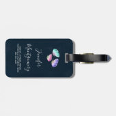 3 Niedliche Pastelfarben Wasserfarbenfrohe Schmett Gepäckanhänger (Rückseite horizontal)