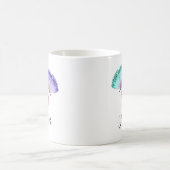 3 Niedliche Pastelfarben Wasserfarbenfrohe Schmett Kaffeetasse (Mittel)