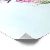 3 Niedliche Pastelfarben Wasserfarbenfrohe Schmett Poster (Ecke)