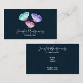 3 Niedliche Pastelfarben Wasserfarbenfrohe Schmett Visitenkarte (Vorne/Hinten)