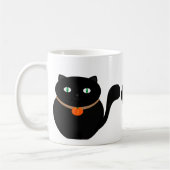 3 NIEDLICHE SCHWARZE KATZEN in allen Größen Kaffeetasse (Links)