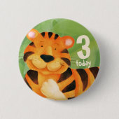 3. niedlicher Tigerkunstknopf/Abzeichen Button (Vorderseite)