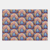 3 Niedliches Ostergeblasenes Geschenk Geschenkpapier Set (Vorderseite 3)