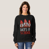 3 Nordic Gnomes 100 Days Of School 100th Day Teach Sweatshirt (Vorne ganz)