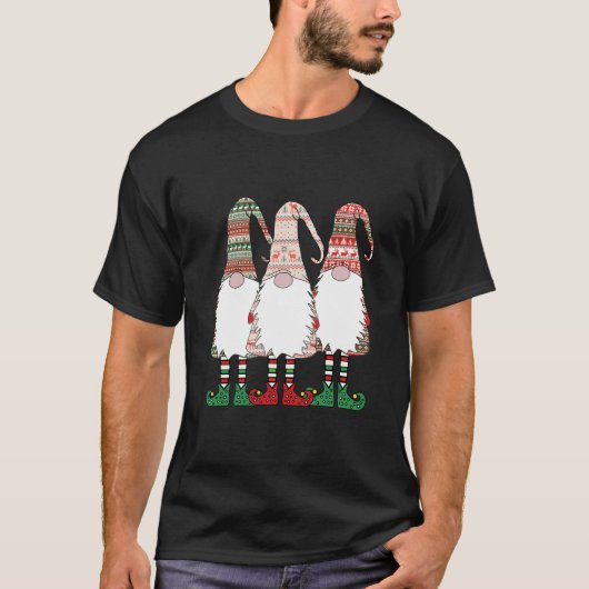 3 Nordic Gnomes Winter Weihnachten Schwedische Tom T-Shirt (Vorderseite)