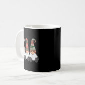 3 Nordische Gnomen Winter Weihnachten Schwedische Kaffeetasse (Vorderseite Links)