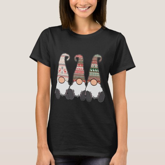 3 Nordische Gnomen Winter Weihnachten Schwedische T-Shirt (Vorderseite)