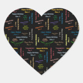 3. November Herz-Aufkleber (Vorderseite)