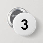 3 - Nummer drei Button (Vorne & Hinten)