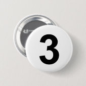 3 - Nummer drei Button (Vorne & Hinten)