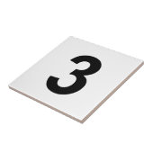 3 - Nummer drei Fliese (Seite)