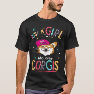 3 Nur Ein Mädchen Das Corgis Liebt T-Shirt